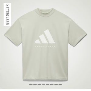 NWT adidas basketball tee size L halo green